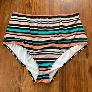 Torrid striped bikini bottoms